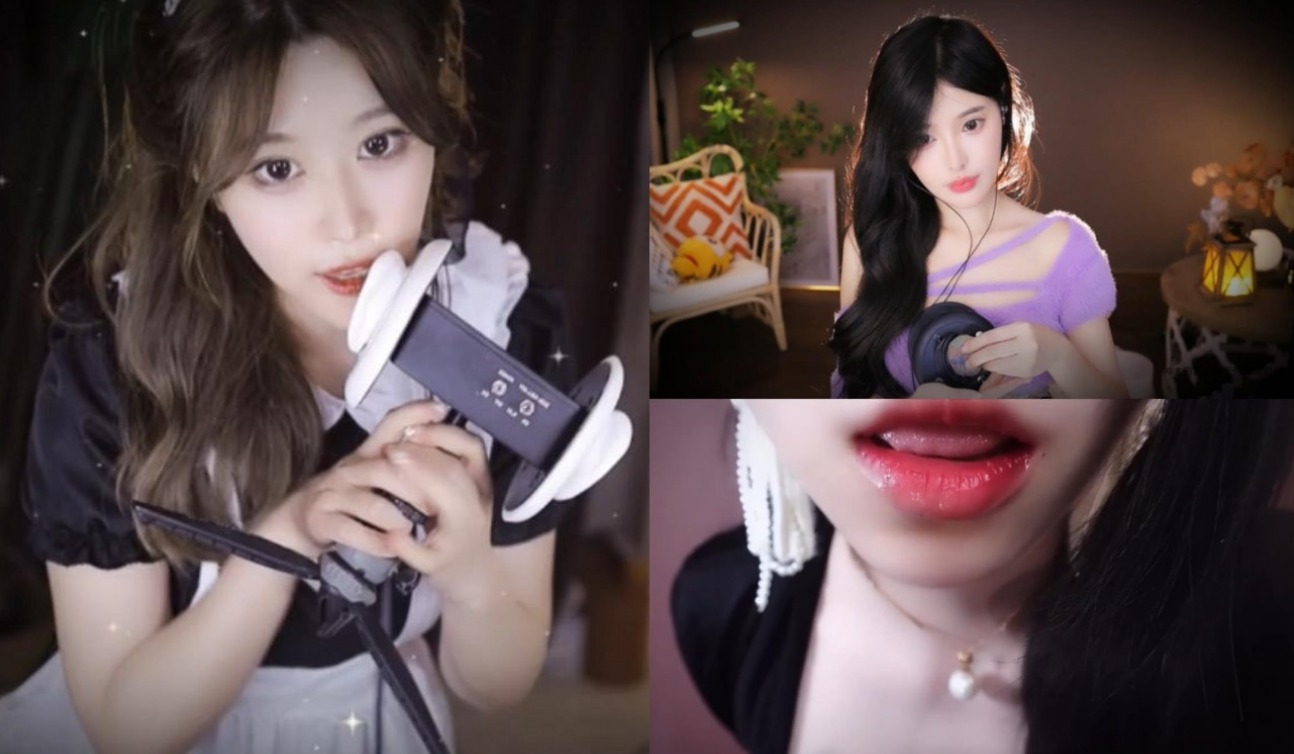 大伊伊ASMR 小女仆服侍主人睡觉+恩七不甜ASMR 一边心跳一边掏耳+吹气+小羊喵ASMR