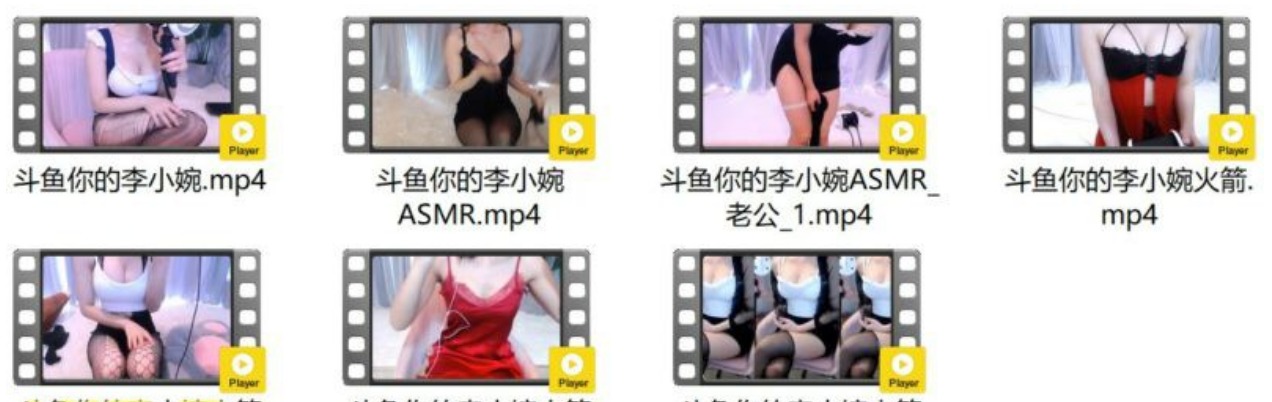 斗鱼李小婉火箭ASMR福利视频合集