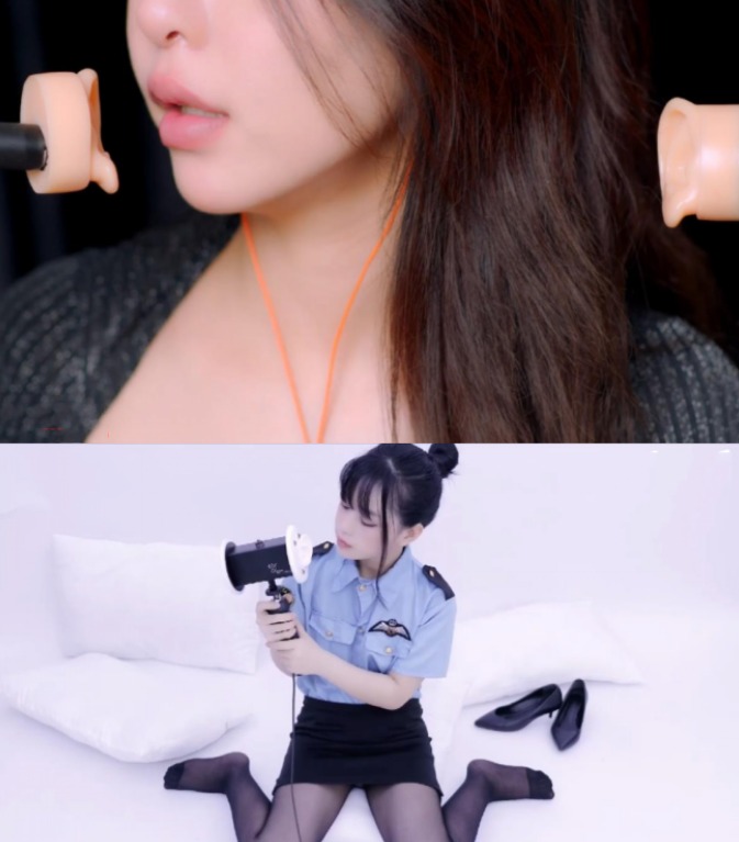 小萌ASMR 舔耳 5月会员+晓晓小UP &#8211; 制服甜